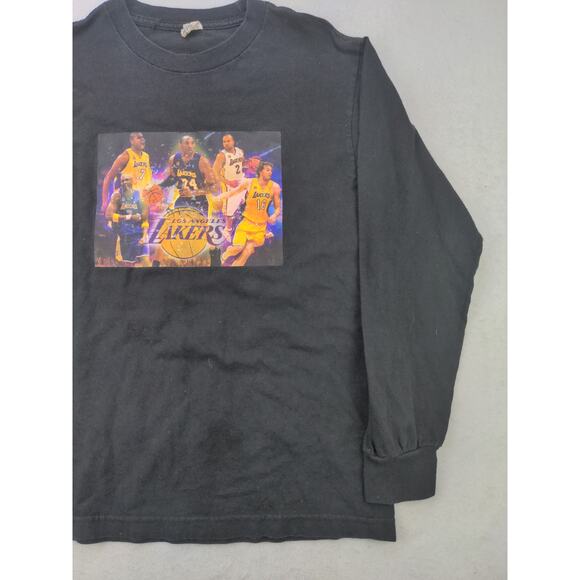 LA Los Angeles Lakers Long Sleeve Shirt Size S Black Graphic Basketball - Picture 4 of 10